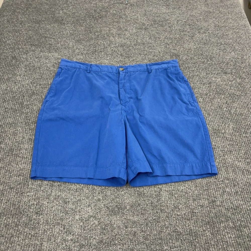 Tailorbyrd Shorts Mens 38 Blue Cotton Chino Flamingo Embroidered Casual Preppy